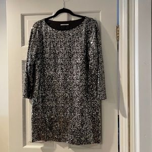 Black & Silver (Sequins) Dress